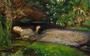 Pintura del romanticismo famosa mostrando pasión, drama y naturaleza sublime.