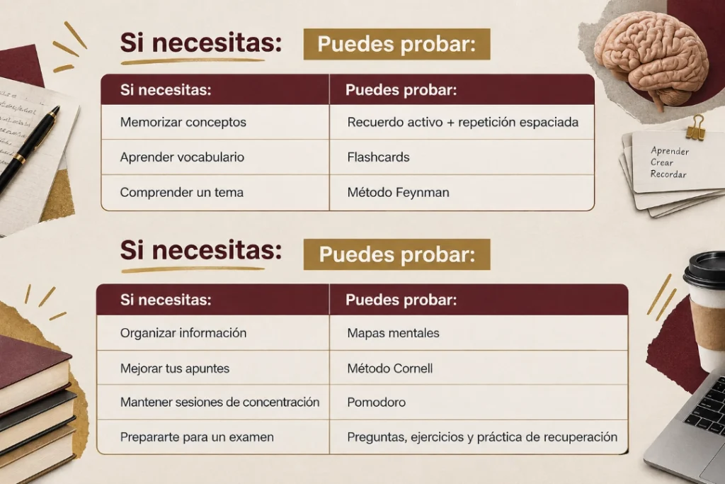 Las 7 mejores técnicas de estudio para aprender.