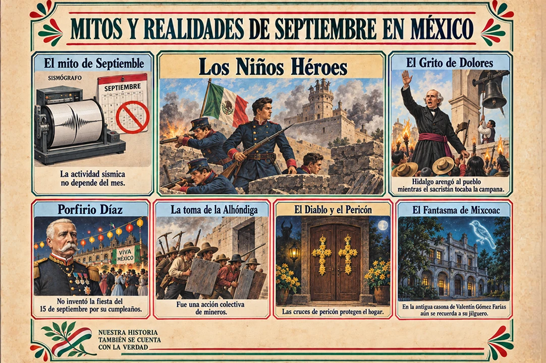 Mitos sobre septiembre en México: historia, ciencia y leyendas del mes patrio